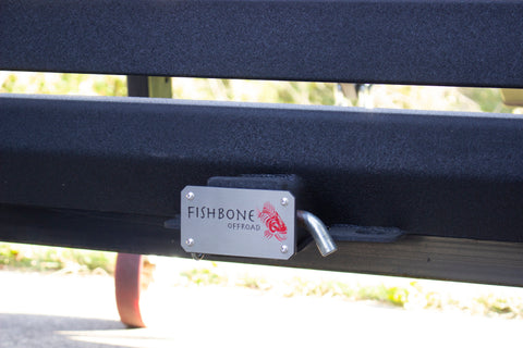 Fishbone Offroad Hitch Cover - 2In Hitch - Black Powdercoated Steel - FB32096
