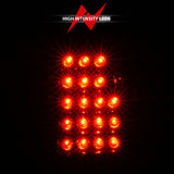 ANZO 2003-2006 Chevrolet Silverado 1500 LED Taillights Red/Clear - 311007