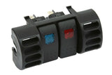 Daystar 1984-2001 Jeep Cherokee XJ 2WD/4WD - Air Vent Switch Panel (Includes Blue & Red Switches) - KJ71036BK