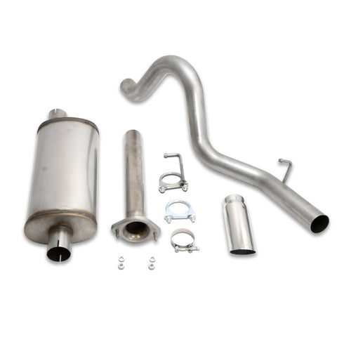 JBA 04-06 Jeep Wrangler LJ 2.4L/4.0L 304SS Single Rear Exit Cat-Back Exhaust - 30-1541