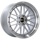 BBS LM 20x9 5x120 ET20 Diamond Silver Center Diamond Cut Lip Wheel -82mm PFS/Clip Required - LM283DSPK