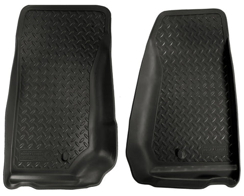 Husky Liners 07-12 Jeep Wrangler (Base/Unlimited) Classic Style Black Floor Liners - 30521
