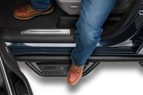 N-Fab Podium LG 2019 Chevy/GMC 1500 Crew Cab - Cab Length - Tex. Black - 3in - HPC1980CC-TX