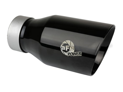aFe 20-21 Jeep Wrangler Large Bore-HD 3in 304 Stainless Steel DPF-Back Exhaust System - Black Tip - 49-38092-B