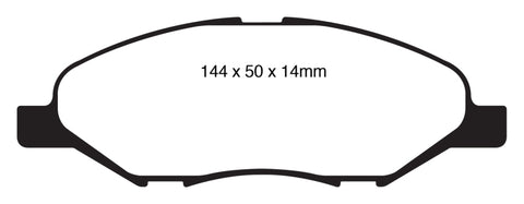 EBC 09-11 Nissan Versa 1.6 Redstuff Front Brake Pads - DP31832C