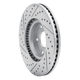 R1 13-19 Mazda Cx-5 Front Right Drilled & Slotted Geo-Carbon Rotor - 830-80080R