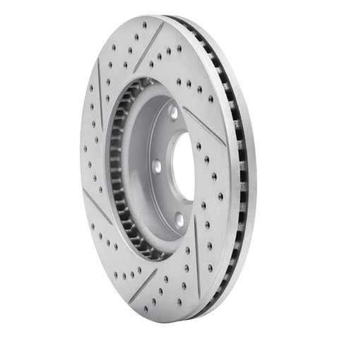 R1 13-19 Mazda Cx-5 Front Right Drilled & Slotted Geo-Carbon Rotor - 830-80080R
