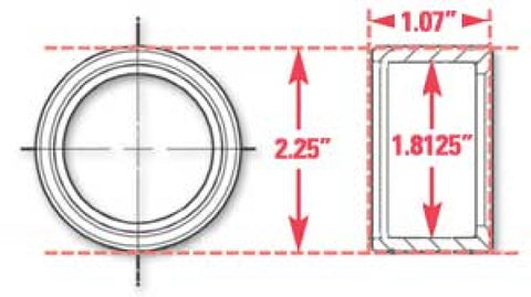 SPC Performance Weld-In Ring Kit 1.81 in. ID - 15524