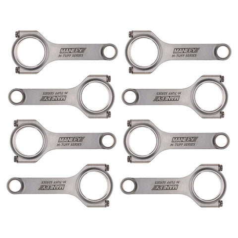 Manley Chevrolet LS 6.125 Length H Tuff Series Connecting Rod Single w/ ARP 2000 Bolts - 15051R-1