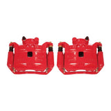 Power Stop 12-18 Nissan Versa Front Red Calipers w/Brackets - Pair - S6860