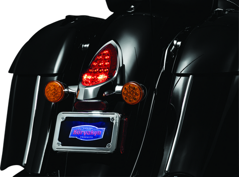 Kuryakyn Tail Light Top Trim Indian Models Chrome - 7697