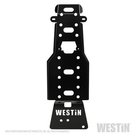 Westin/Snyper 07-11 Jeep Wrangler Transmission Pan Skid Plate - Textured Black - 42-21125