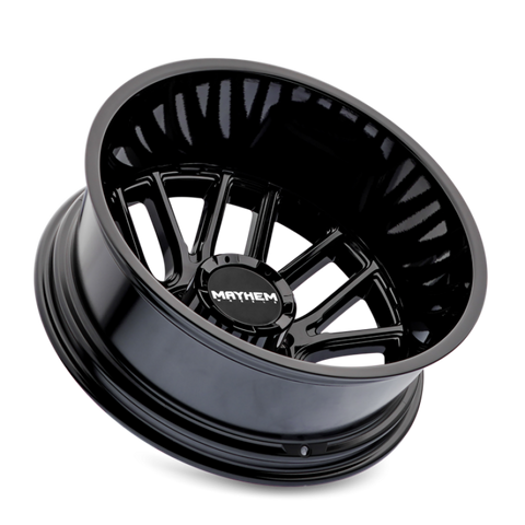 Mayhem 8107D Cogent Dually 20x8.25 / 8x165.1 BP / -192mm Offset / 121.3mm Hub Gloss Black Wheel - 8107D-2881BR192