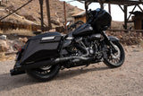 Vance & Hines 17-23 Harley Touring Models Blackbird 450 Slip-Ons - Black Contrast Finish End Caps - 46792