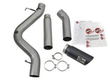 aFe LARGE Bore HD 5in Exhausts DPF-Back SS w/ Black Tips 16-17 GM Diesel Truck V8-6.6L (td) LML/L5P - 49-44081-B