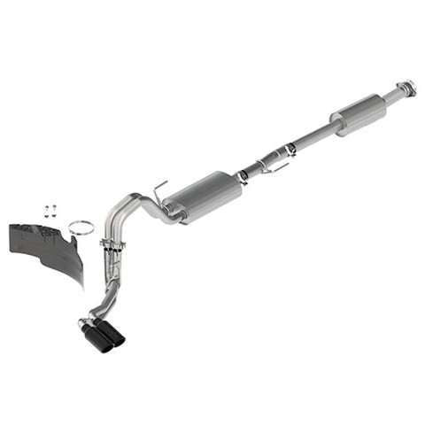 Ford Racing 21-22 F-150 2.7L/3.5L/5.0L Side Exit Touring Exhaust - Black Tips - M-5200-FTBS