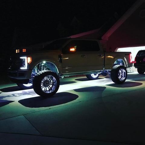 Oracle LED Illuminated Wheel Rings - Double LED - White - 4228-001