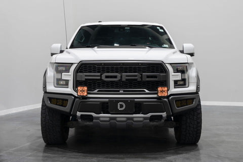 Diode Dynamics 17-20 Ford Raptor SS5 Bumper LED Pod Light Kit - Yellow Pro Combo - DD7349