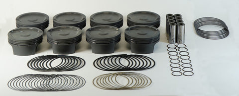 Mahle MS Piston Set GM LS 408ci 4.030in Bore 4in Stk 6.125in Rod .927 Pin -20cc 9.3 CR Set of 8 - 930224630
