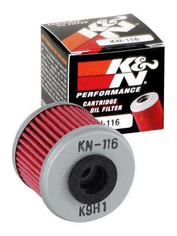 K&N Honda/Husqvarna 1.625in OD x .438in ID x 1.406in H Oil Filter - KN-116