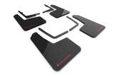 Rally Armor 21-23 Ford F-150 Raptor Black UR Mud Flap w/ Red Logo - MF73-UR-BLK-RD