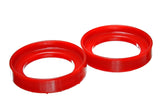 Energy Suspension 96-00 Honda Civic/CRX / 99-00 Honda Civic Si Red Front Coil Spring Isolator Set - 16.6104R