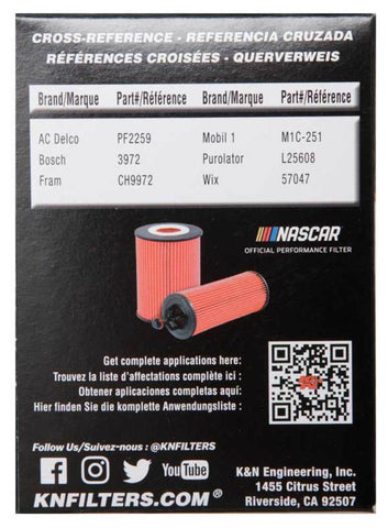 K&N Toyota / Lexus / Scion 2.75in OD x 2.64in H Oil Filter - HP-7020