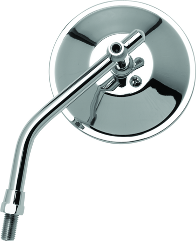 BikeMaster 4in Adjustable Round Mirror 10mm - Each - Chrome - 600800