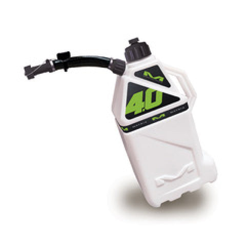 Matrix Concepts M4 0.4 Gallon Utility Can White-Green - M4-205