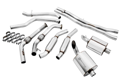 AWE Tuning Audi B9 SQ5 Resonated Touring Edition Cat-Back Exhaust - No Tips (Turn Downs) - 3015-31016