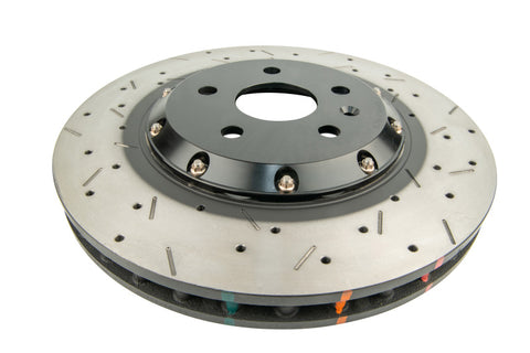 DBA 2010+ Camaro V8 SS Front Drilled & Slotted 5000 Series 2 Piece Rotor Assembled w/ Black Hat - 52604BLKXS