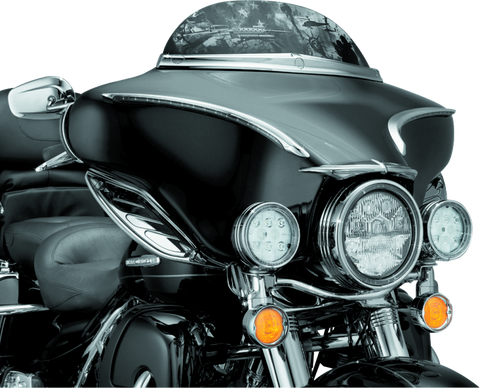 Kuryakyn LED Halo Trim Ring For 7inch Headlight 83-13 Touring Models Chrome - 7785