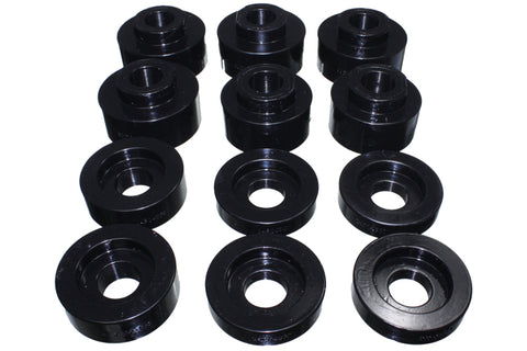 Energy Suspension 08-16 Ford F-250/F-350/F-450/F-550 Super Duty STD/Super Cab Black Body Mount Set - 4.4125G