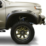Lund 19-21 Chevy Silverado 1500 RX-Rivet Style Textured Elite Series Fender Flares-Black (2Pc.Front) - RX140TA