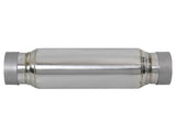 aFe MACH Force-Xp 409 SS Resonator 3in. Inlet/Outlet / 4in. Diameter / 12in. Body / 16in. Length - 49M10001