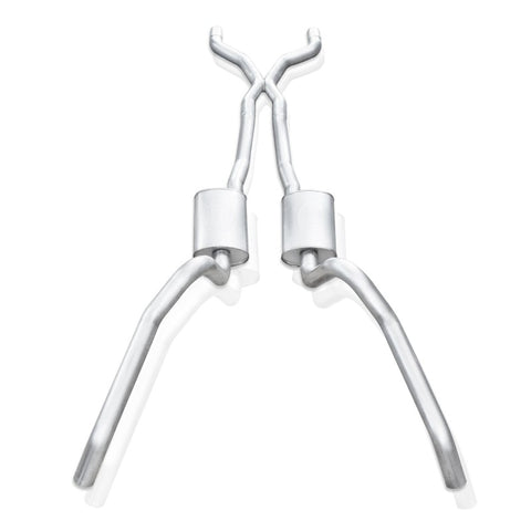 Stainless Works 62-67 Chevy Nova 3in Catback w/ X-Pipe Turbo Chambered Mufflers 3in Cores - NVSBC3CB