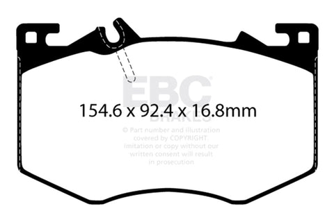EBC 2020+ Mercedes-Benz A35 AMG / 2020+ Mercedes-Benz CLA45 AMG (C118) Bluestuff Front Brake Pads - DP52423NDX