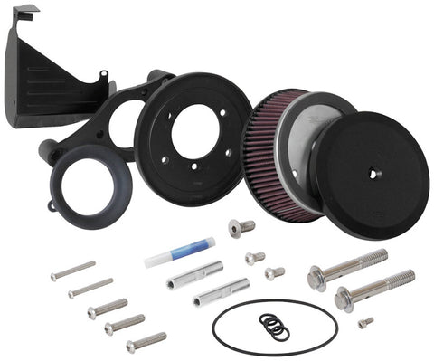 K&N 17-18 Harley-Davidson Road Glide Hammer Black Street Metal Intake System - RK-3954B