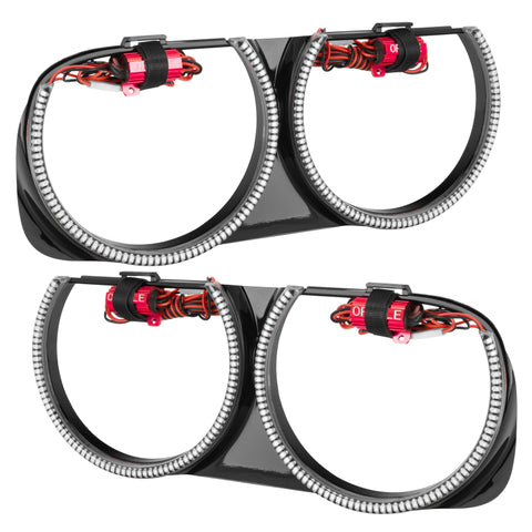 Oracle 15-23 Dodge Challenger Pre-Installed LED Halo Headlight Bezel - Amber - 7739-005