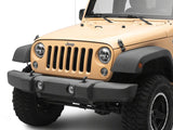 Raxiom 07-18 Jeep Wrangler Axial Series 7-Inch LED Headlights w DRL/ Black Housing - Clear Lens - J178741