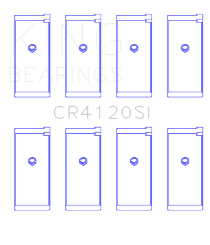 King Mitsubishi 4G63/64 DOHC (Size +0.5) Rod Bearing Set - CR4120SI0.5