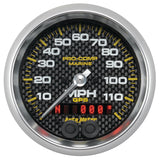 Autometer Marine Carbon Fiber Ultra-Lite 3-3/8in 120MPH GPS Speedometer Gauge - 200637-40