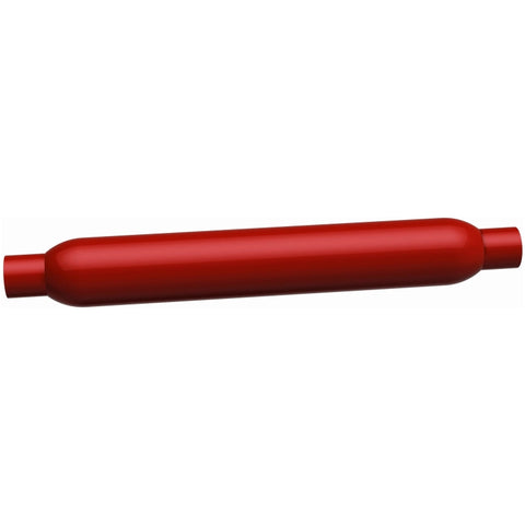 MagnaFlow Muffler Red Pack Series Glasspack 4in Rd 18in Body Length 3in/3in Inlet/Outlet - 13129