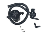 J&L 96-98 Ford Mustang SVT Cobra Driver Side Oil Separator 3.0 - Black Anodized - 3015D-B