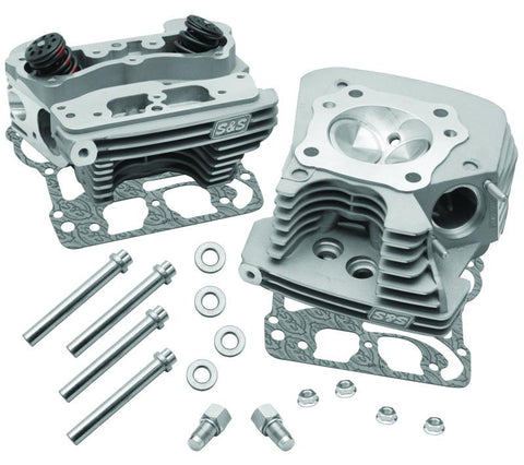 S&S Cycle 99-05 BT Super Stock 89cc Cylinder Head Kit - Silver - 106-4270
