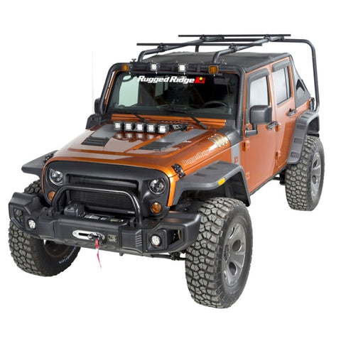 Rugged Ridge Round 56.5in Sherpa Roof Rack Crossbars - 11703.11