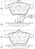 StopTech Performance 08-13 Audi TT Quattro / 12 VW Golf R Front Brake Pads - 309.11110