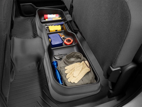 WeatherTech 2019+ RAM 1500 Crew Cab Black Underseat Storage System (Req OE Storage Removal) - 4S007