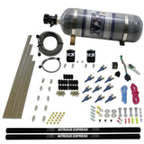 Nitrous Express 10 Cyl Piranha Nozzle Direct Port Nitrous Kit (250-500HP) w/Composite Bottle - 81000EFI-12