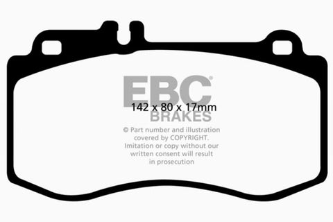EBC 2015+ Mercedes-Benz CLS400 (w/Brembo Front Calipers) Greenstuff Front Brake Pads - DP21857